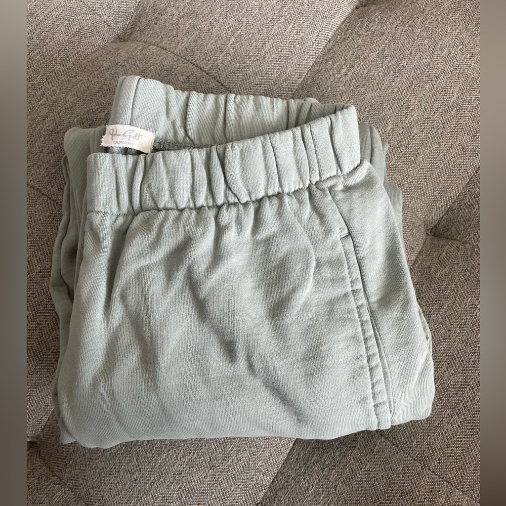 Womens brandy Melville Rosa Sweatpants- sage color. One size!